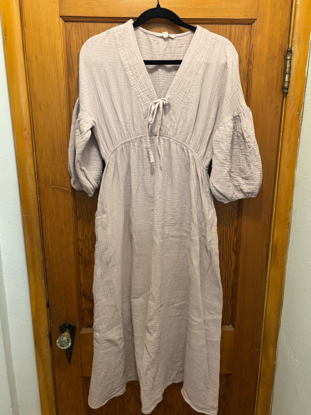Women's Light Lavender Cotton Gauze Midi Dress from Shop Dahl